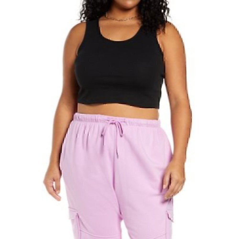 New BP Nordstrom Classic Rib Crop Tank Size 2X